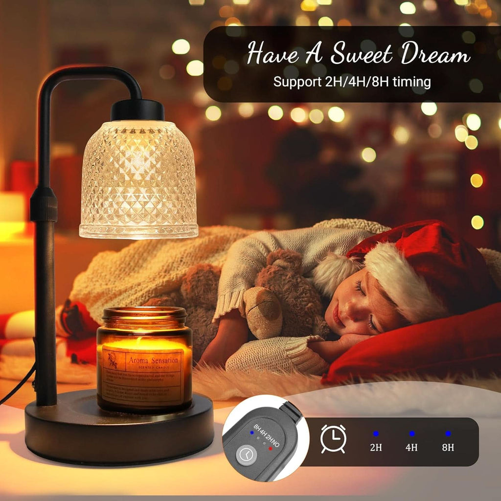 Coalblack Candle Warmer Lamp Featuring Timer Dimmable