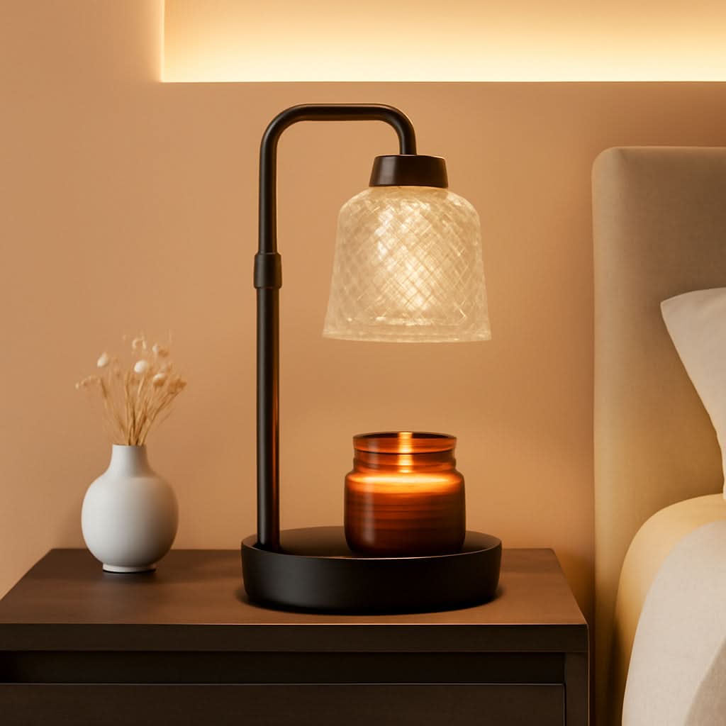 Coalblack Candle Warmer Lamp Featuring Timer Dimmable